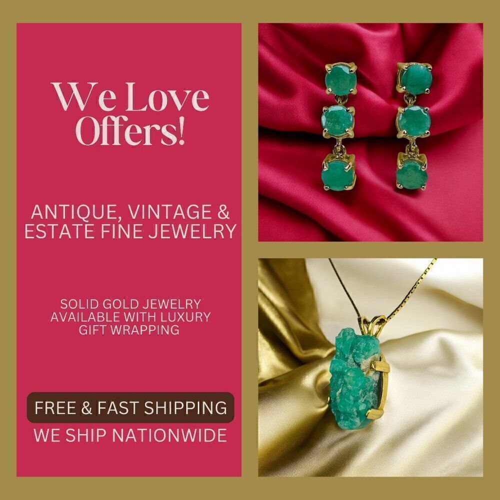 Vintage Estate & Antique Fine Jewelry Sale! Solid Gold 10k 14k 18k Fast Shipping